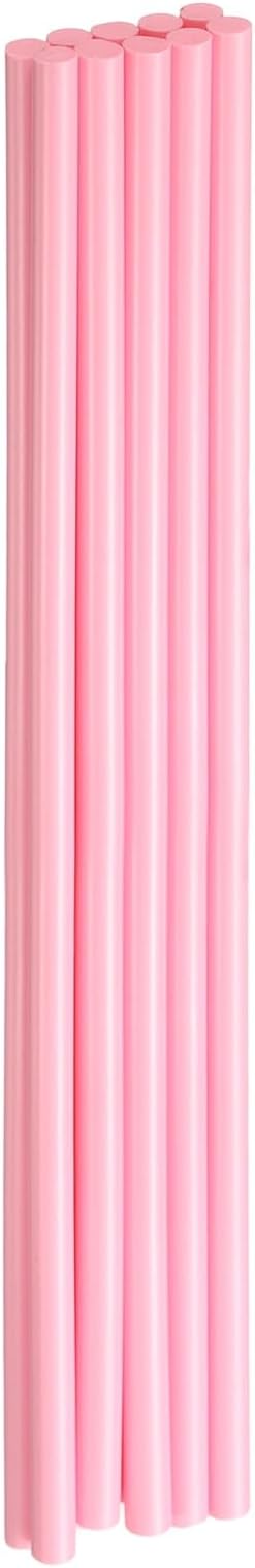 HARFINGTON 10pcs Hot Glue Sticks 0.28" Dia x 9.84" Long EVA Mini Hot Melt Adhesive Glue Stick for Hot Melt Gun Wood Plastic Glass Flowers Fabrics Foam, Pink