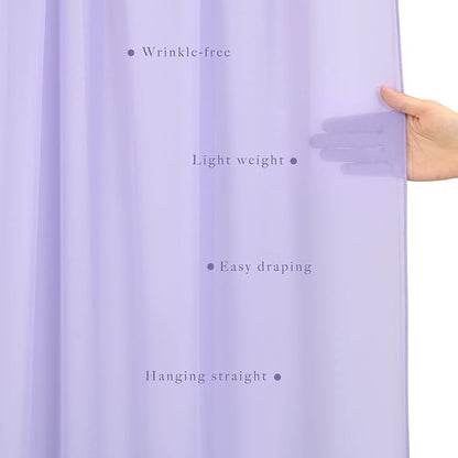 Wedding Arch Draping Fabric 4 Panels 20Ft Length x 28" Width Lilac Arch Drapes Chiffon Fabric Sheer Curtains Backdrop for Party Ceremony Wedding Ceiling Outdoor Indoor Stage Reception Decorations