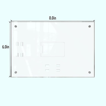 HELPLEX Picture Frames, 1 Pack 6x8 inch Acrylic Picture Frame Clear 6 x 8 Photo Frames Magnetic Picture Frames Ready for Tabletop Display, Effectively Protect Photos from Fading and Yellowing