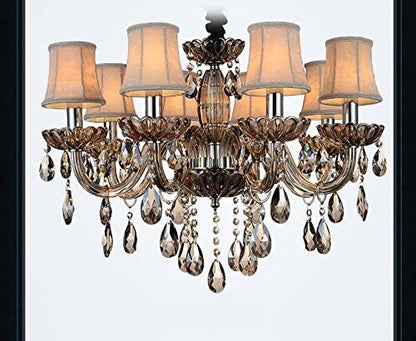 Fushing 20Pcs Chandelier Crystals, Clear Teardrop Crystal Chandelier Pendants Parts Beads, Hanging Crystals for Chandeliers (76mm, Clear)