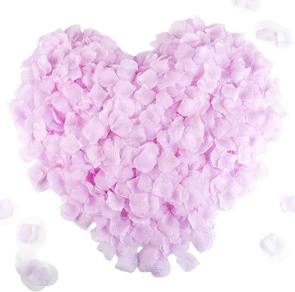CODE FLORIST 2200 PCS Silk Flower Rose Petals for Wedding Decorations (Gradual Purple)