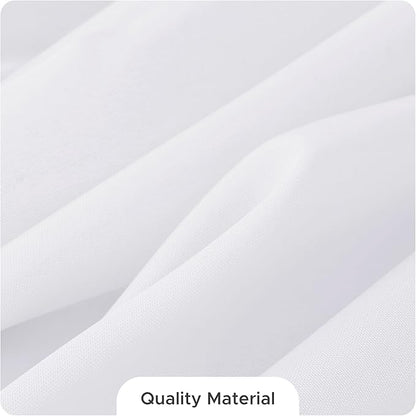 Fitable 8 Pack Round Tablecloths: Stain Resistant Wrinkle Free Circle Table Clothes, Washable Reusable Polyester Table Covers for Wedding Party Birthday Banquet Reception(White, 70 Inch)