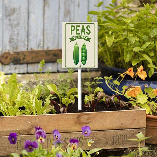 Eveokoki Aluminum Seed & Plant Labels - Plant Markes for Seedlings-Plant Tags for Pots - Garden Signs for Vegetable - Durable Markers for Plants Outdoor Waterproof - Garden Decor for Farmhouse