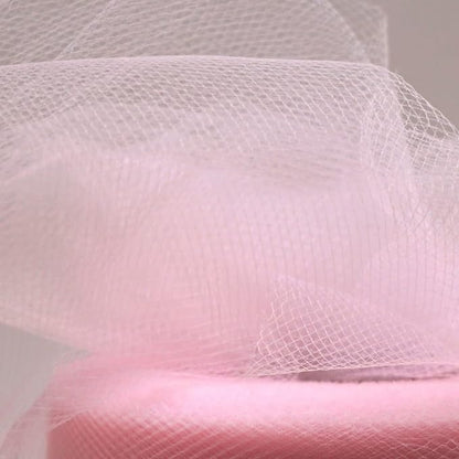 Light Pink Tulle Fabric Roll 6 Inch X 300 FT (100 Yards) Matte Tulle Ribbon Netting Mesh Spool for DIY Tutu Skirt Wedding Bow Gift Wrapping Baby Shower Christmas Party Halloween Decorations
