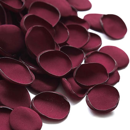 Floroom 500pcs Rose Petals Burgundy Faux Silk Flower Petals for Wedding Flower Girl Basket Aisle Scatter Dinner Table Centerpieces Party Confetti Bridal Shower Romantic Night Decoration