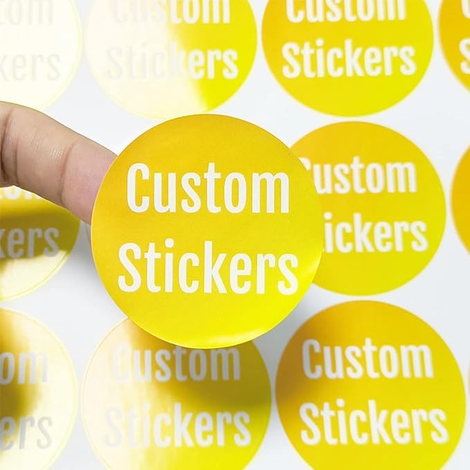 100-500 Custom Stickers Personalized Labels, Customized Stickers with Any Image Logo and Text. Custom Stickers for Business Logo Labels,etc. (Oval,4X2 Inch)