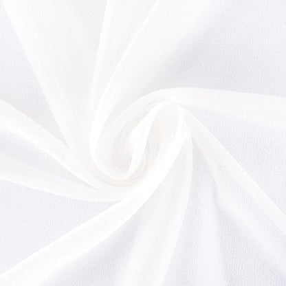 White Elegant Arch Draping Fabric 2 Panels Outdoor 29" × 20Ft Sheer Chiffon Curtain Drapes for Fall Wedding Ceremony Birthday Party Garden Brunch 2 Panels
