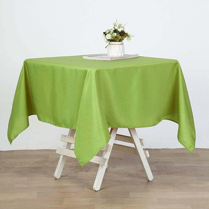 Efavormart 54x54 Lime Green Wholesale Linens Seamless Polyester Square Linen Tablecloth for Wedding Banquet Party Restaurant