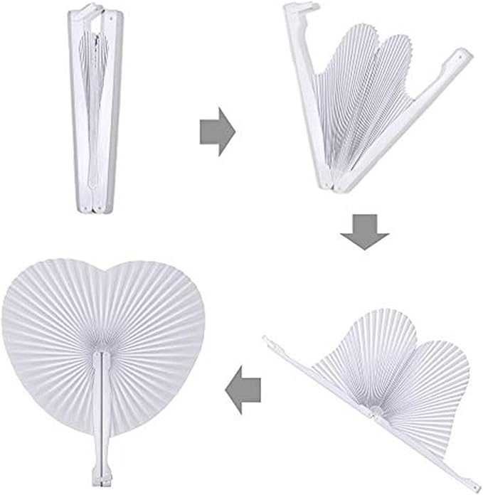 12 Packs Decorative Paper Folding Hand Fans Handheld,Purple Heart Foldable Wedding Fans Chinese and Japanese Fans Bulk for Bridal Guest Church Party Favors Dancing Birthday DIY