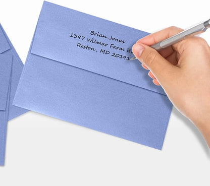 LUXPaper A7 Invitation Envelopes | Peel & Press | 5 1/4" x 7 1/4" | Vista Metallic | 80lb. Text | 250 Qty