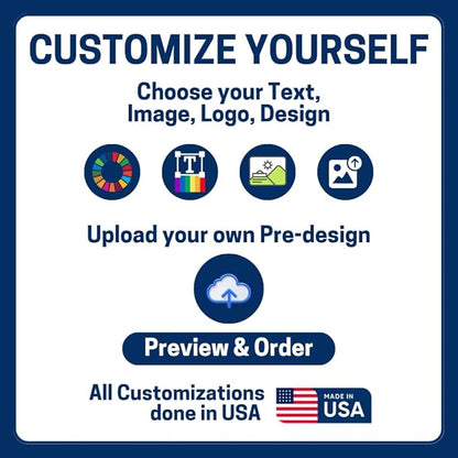 Pack of 2 Custom Car Magnets by DC– Personalized Magnetic Car Signs | Car Door Magnets for Advertising, Car Decor, Car Magnet Sheets & Customizable Truck Magnet | Multiple Sizes | Made in USA
