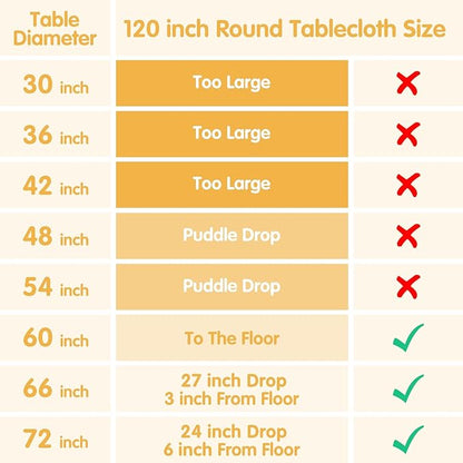 BRILLMAX 4 Pack Ivory Round Tablecloths 120 Inch - Circle Bulk Linen Polyester Fabric Washable Table Cloth Cover for Wedding Reception Banquet Birthday Party Buffet Restaurant