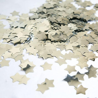 Silver Star Confetti,Foil Glitter Table Confetti,Sparkling for Party Decorations(1.76 OZ)