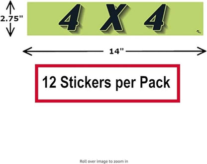 Ez-line Vinyl Windshield Stickers 3 Dozen 15 Inch Chartreuse Slogan Dealership Pro Pack for Car Lots (EZ115-Pack1)
