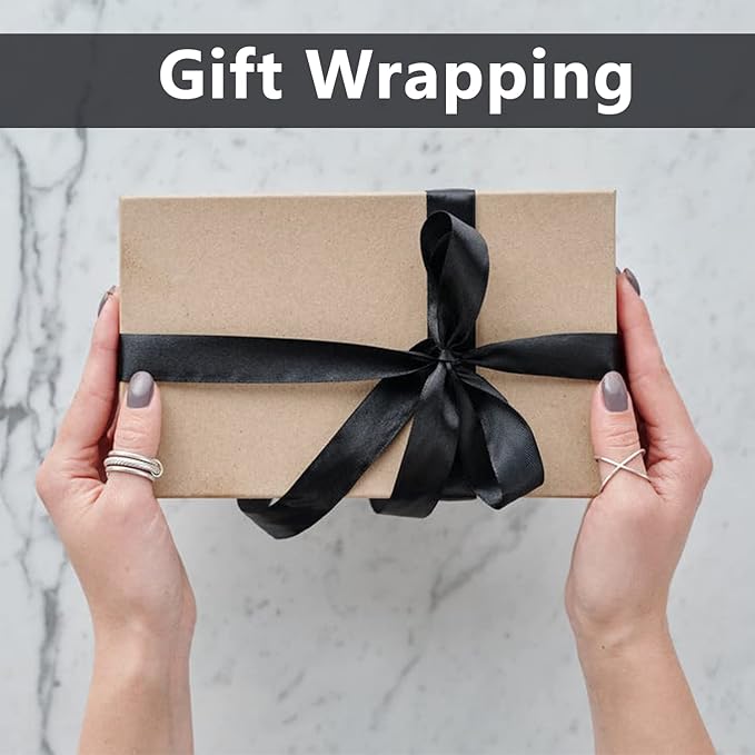 5/8 inches Wide x 100 Yards Single Face Polyester Satin Ribbon, Satin Ribbons for Crafts, Bow Making, Wedding Decor, Sewing, Gift Package Wrapping and More (Black)