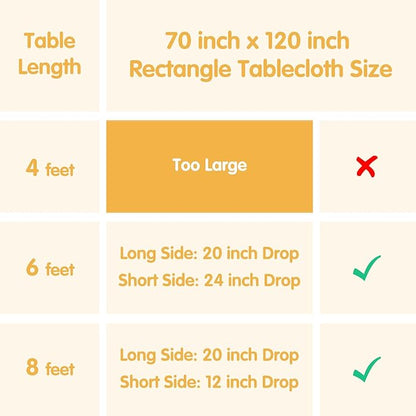 BRILLMAX 10 Pack Beige Tablecloths 70 x 120 Inch for 6ft or 8ft Rectangle Tables - Rectangular Bulk Linen Polyester Fabric Washable Cloth Cover for Wedding Reception Banquet Birthday Party
