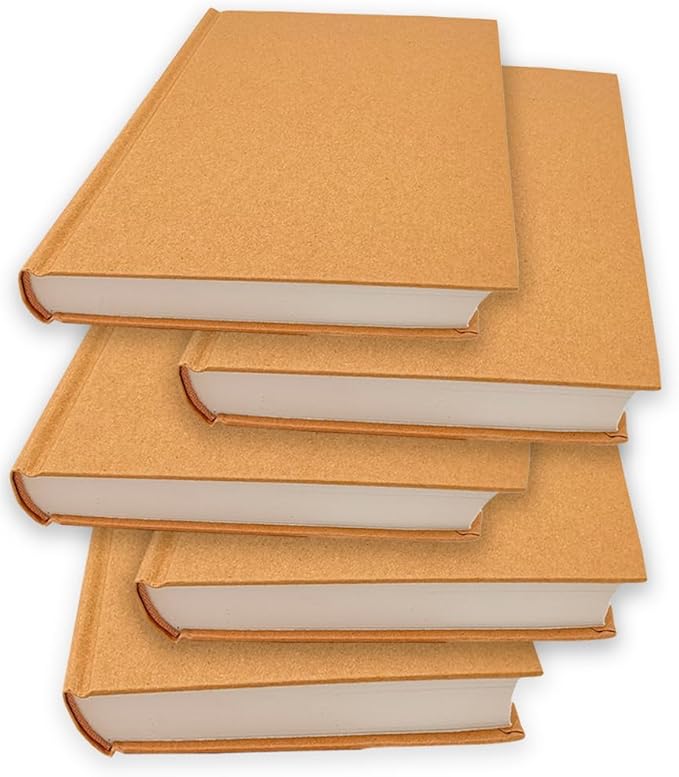 5.5x8.25 Sketch Book, Pack of 3, 360 Sheets (68lb/100gsm), Hardcover Bound Sketch Notebook, 120 Sheets Each, Acid Free Blank Drawing Paper, Ideal for Kids & Adults, Kraft Cover