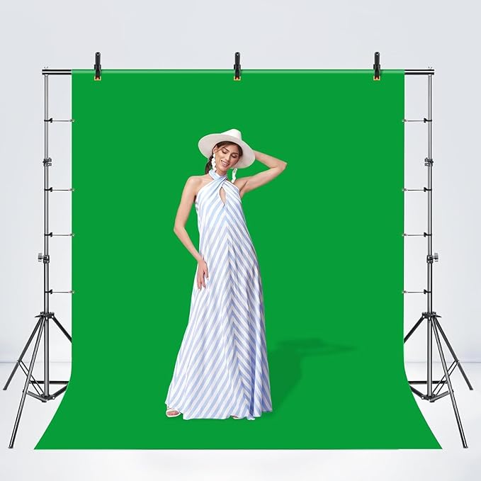 6 Pack 4.5 Inch Heavy Duty Spring Clamps + 6 Pack Backdrop Clips, Elastic Nylon Backdrop Clamps Holder Background Clips for Video Photography Background Support, Canvas, Creation and Home Use