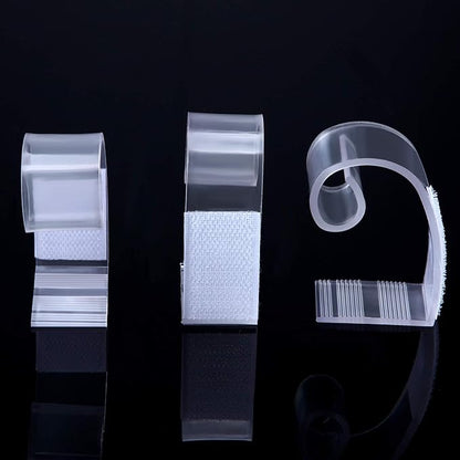 Boao 50 Packs Table Skirt Cover Clips Plastic Tablecloth Clips for Outdoor Party Dining Home 1 3/5 to 1 4/5 Inches