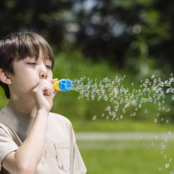 Uncle Bubble Confetti Bubbler 2 Sets - Kiddo Bubble Blower | Make Thousands of Tiny Bubble in One Breath with World Record Best Bubble Solution