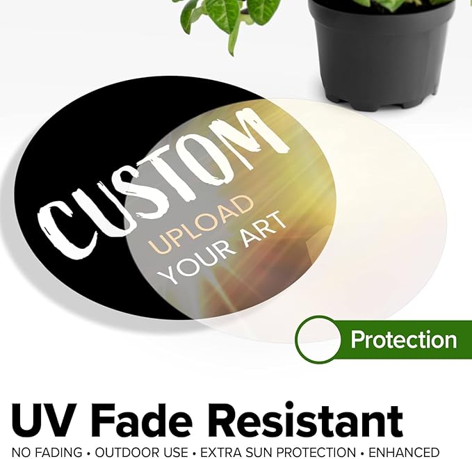Custom Stickers for Weddings, Birthdays & Businesses - Personalized Labels with Your Logo - Waterproof, Fade and Heat Resistant - Pack of 100-1000 (Custom Image, 2 Inch)