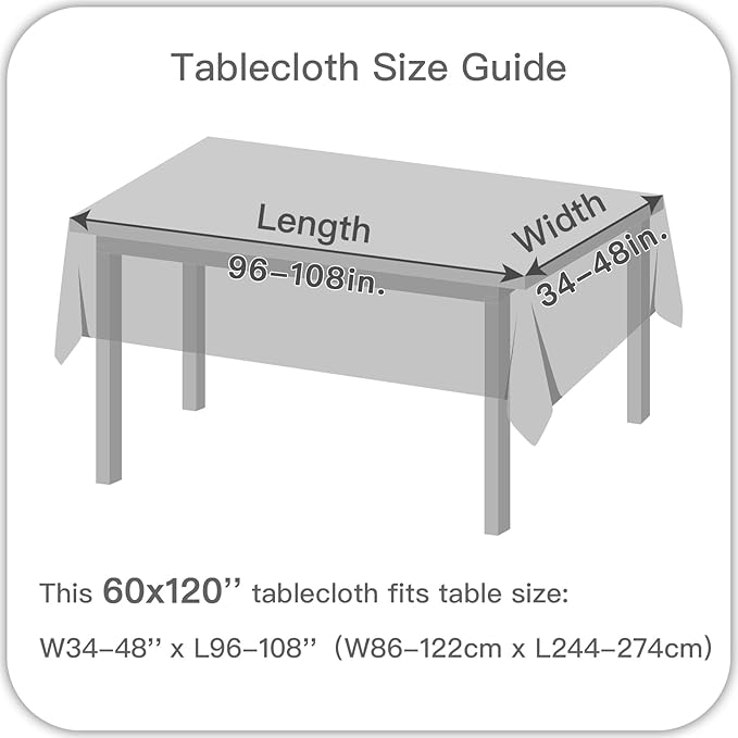 maxmill Rectangle Linen Texture Tablecloth Stain Proof Waterproof Wrinkle Free Washable Dining Table Cloth Wipeable Fabric Table Cover for Dining Room Farmhouse Tablecloths, 60 x 120 Inch, Mocha