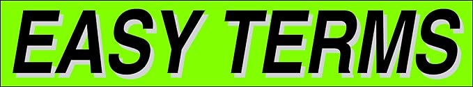 Ez-line Vinyl Windshield Stickers 3 Dozen 15 Inch Chartreuse Slogan Dealership Pro Pack for Car Lots (EZ115-Pack9)