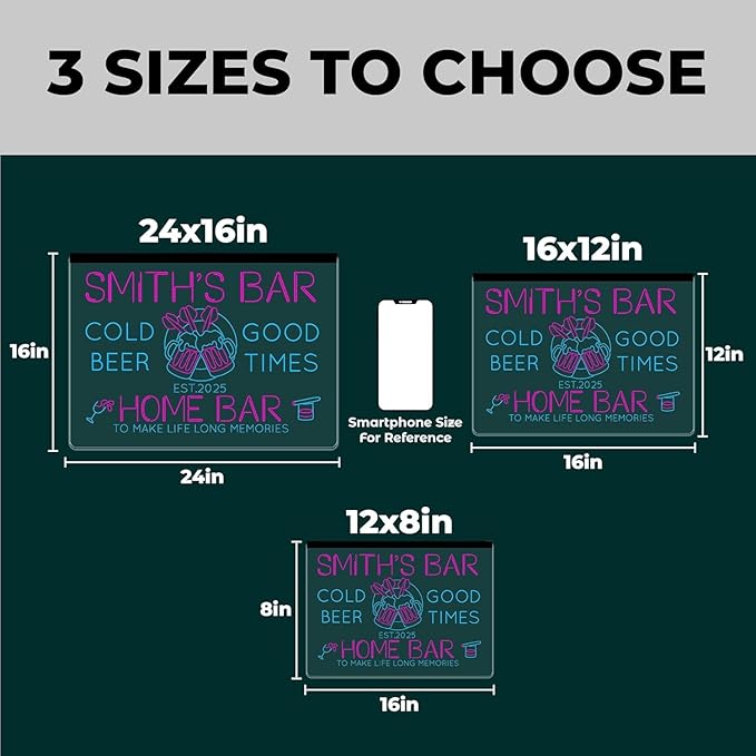 Personalized Backyard Oasis Neon Sign, Custom Tropical LED Wall Light for Patio, Pool Area, Outdoor Bar, Summer Party, Backyard Decor Gift