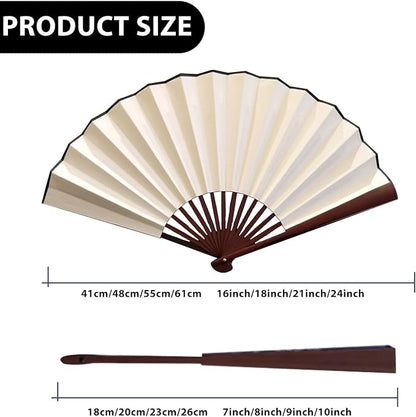Decorative Folding Fans Personalized Fans Custom Fans Handheld Clack Fans for Line Dancing Customized with Picture Text, Fans Foldable for Line Dancing Wedding Saloon Cosplay Party Props