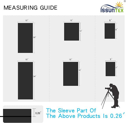 ISSUNTEX 10X16 ft Background Muslin Backdrop, Photo Studio, Collapsible High Density Screen for Video Photography and Television-Black