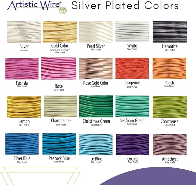 Artistic Wire, 22 Gauge Tarnish Resistant Colored Copper Craft Wire, Green, 15 yd