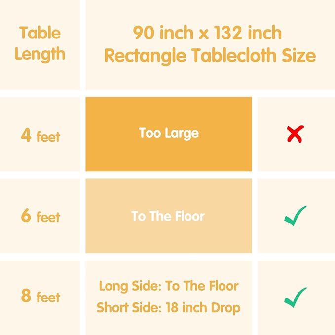 BRILLMAX 6 Pack White Tablecloths for 6 Foot Rectangle Tables 90 x 132 Inch - 6ft Rectangular Bulk Linen Polyester Fabric Washable Cloth Cover for Wedding Reception Banquet Birthday Party