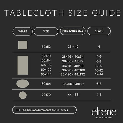 Elrene Home Fashions Autumn Pumpkin Grove Wrinkle Resistant Tablecloth, 60"x120" Rectangle, Multi Color