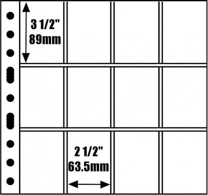 Ursae Minoris Estate Library Deluxe 4 Q-Ring Large Format Binder for Up to 1200 Sports/Trading Cards - Burgundy