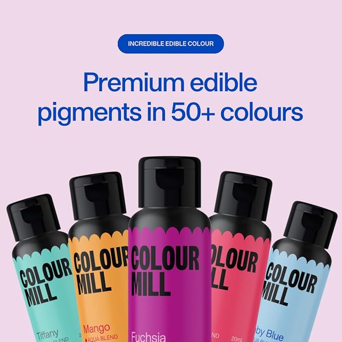 Colour Mill Aqua Blend Water-Based Food Coloring, 20 Milliliters White