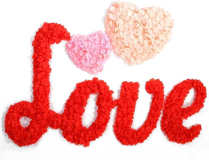 CODE FLORIST 2200 PCS Red Silk Rose Petals Wedding Flower Decoration