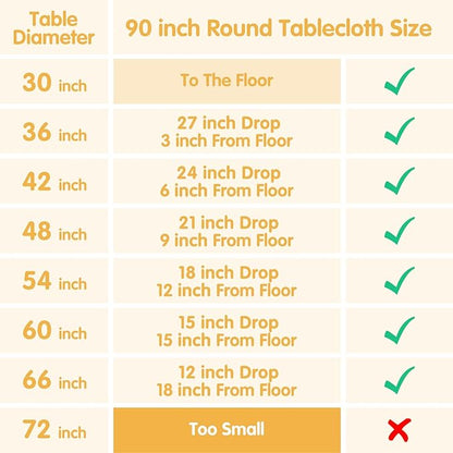 BRILLMAX 10 Pack White Round Tablecloths 90 Inch - Circle Bulk Linen Polyester Fabric Washable Table Cloth Cover for Wedding Reception Banquet Birthday Party Buffet Restaurant