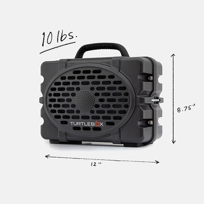 Turtlebox Original Gen 3: Portable Outdoor Bluetooth Speaker – Ultra-Loud (120dB), Waterproof (IP67), Rugged, Impact-Resistant, 3-Day Battery | Party Mode: Unlimited Pairing Stereo, Gray/Seafoam
