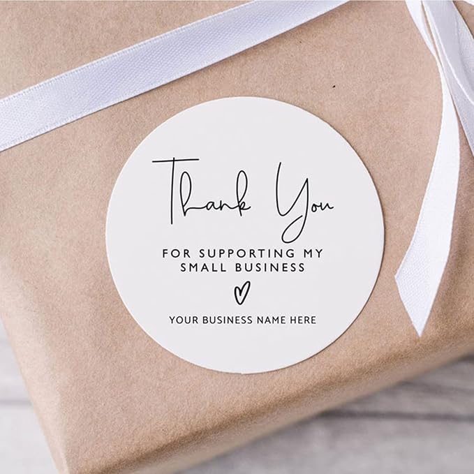 Custom Logo Stickers for Business, Personalised Logo Labels - Any Shape, Waterproof Vinyl Perfect for Branding & Packaging