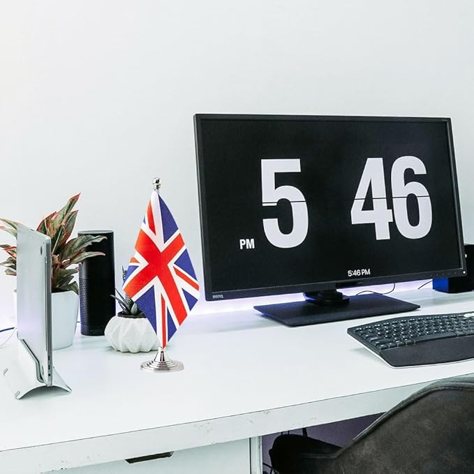 UK Flag British Flags, Small Mini British Desk Flag, Used for Table Office Classroom Home Patriotic Events Decorations