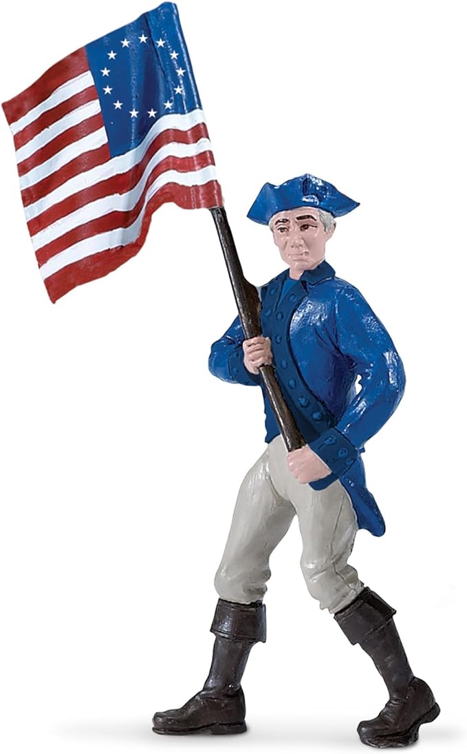 Safari Ltd. Continental Army Designer TOOB - Miniature Revolutionary War Figurines - Educational Toy Set for Boys, Girls, and Kids Ages 3+