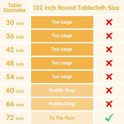 BRILLMAX 6 Pack Sage Green Round Tablecloths 132 Inch - Circle Bulk Linen Polyester Fabric Washable Table Cloth Cover for Wedding Reception Banquet Birthday Party Buffet Restaurant