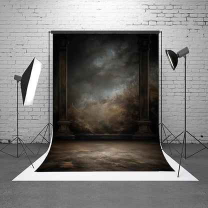 8x16ft Dark Vintage Photography Backdrops Portrait Photo Backdrop Wedding Bridal Show Birthday Background for Studio Props
