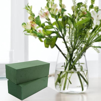 KIMOBER Wet Floral Foam Bricks,Large 9''Lx4''Wx3''H Green Foam Blocks for Flower Arrangement, Wedding,Party Decoration, Pack of 6