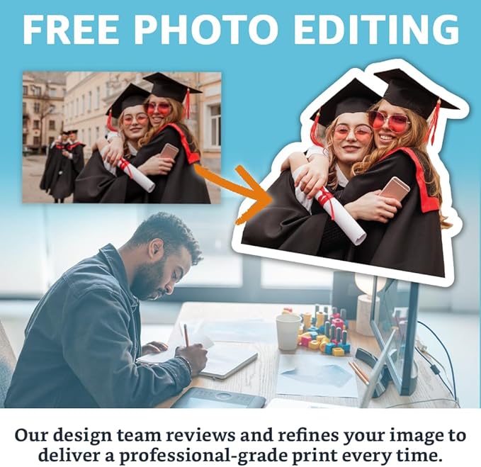Custom Photo Magnet - Personalized Fridge Car Locker Cutout Magnets - Magnetic Logos Photos Images Designs - Contoured Cutline - Printlabz