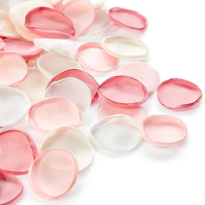 Floroom 500pcs Rose Petals Blush Pink Faux Silk Flower Petals for Wedding Flower Girl Basket Aisle Scatter Cake Dinner Table Centerpieces Party Confetti Bridal Shower Romantic Night Decoration