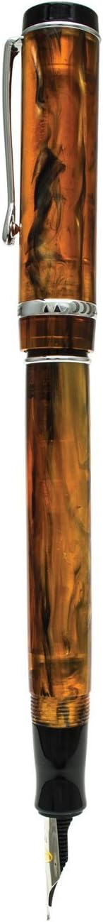 Conklin Duragraph Fountain Pen Amber - Medium Nib, Elegant Writing Tool with Warm Amber Finish