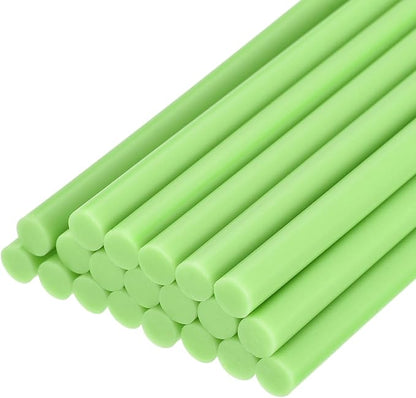 uxcell 20pcs Hot Glue Sticks for Glue Gun 7mm/0.27-inch x 4-inch Mini Hot Melt Adhesive Glue Stick Green