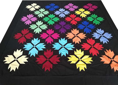 50 PCS 12" x 12" Precut Multi-Colors Cotton Fabric Squares Fabric Bundles for Sewing & Quilting Beginners