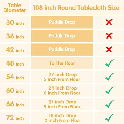 BRILLMAX 4 Pack Navy Blue Round Tablecloths 108 Inch - Circle Bulk Linen Polyester Fabric Washable Table Cloth Cover for Wedding Reception Banquet Birthday Party Buffet Restaurant